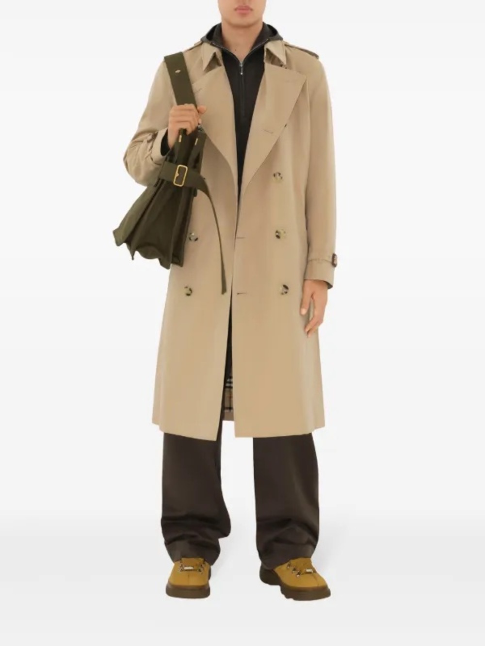 Burberry Men’s The Long Kensington Trench Coat Size 50